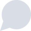 grey shape representing a chat bubble
