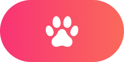 logo is a white paw on a red background
